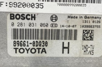 Calculateur moteur TOYOTA YARIS 3