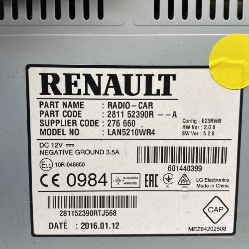 Autoradio d'origine RENAULT CLIO 4 Photo n°5