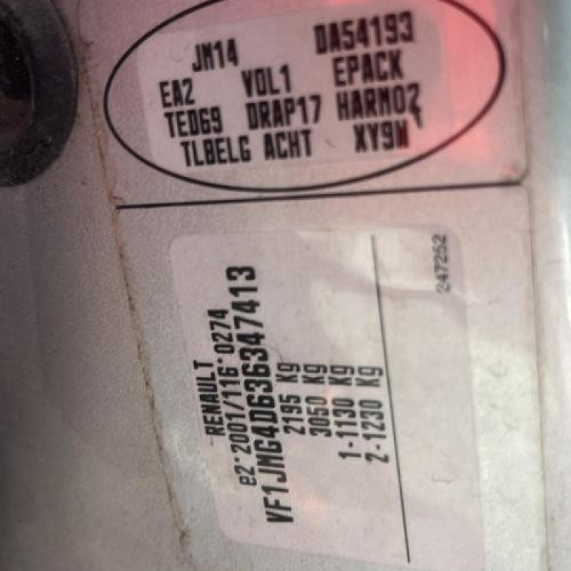 Feu arriere principal gauche (feux) RENAULT GRAND SCENIC 2 Photo n°18