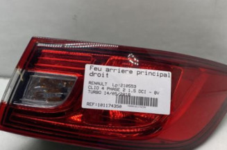 Feu arriere principal droit (feux) RENAULT CLIO 4