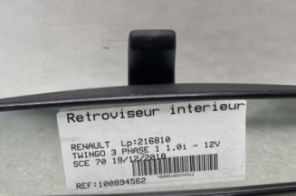 Retroviseur interieur RENAULT TWINGO 3 Photo n°1