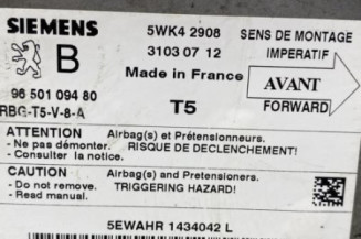 Boitier air bag PEUGEOT 307