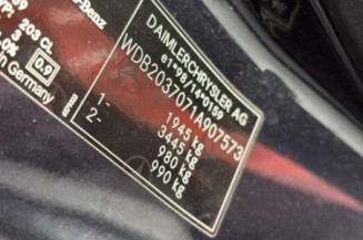 Alternateur MERCEDES CLASSE C 203 COUPE SPORT