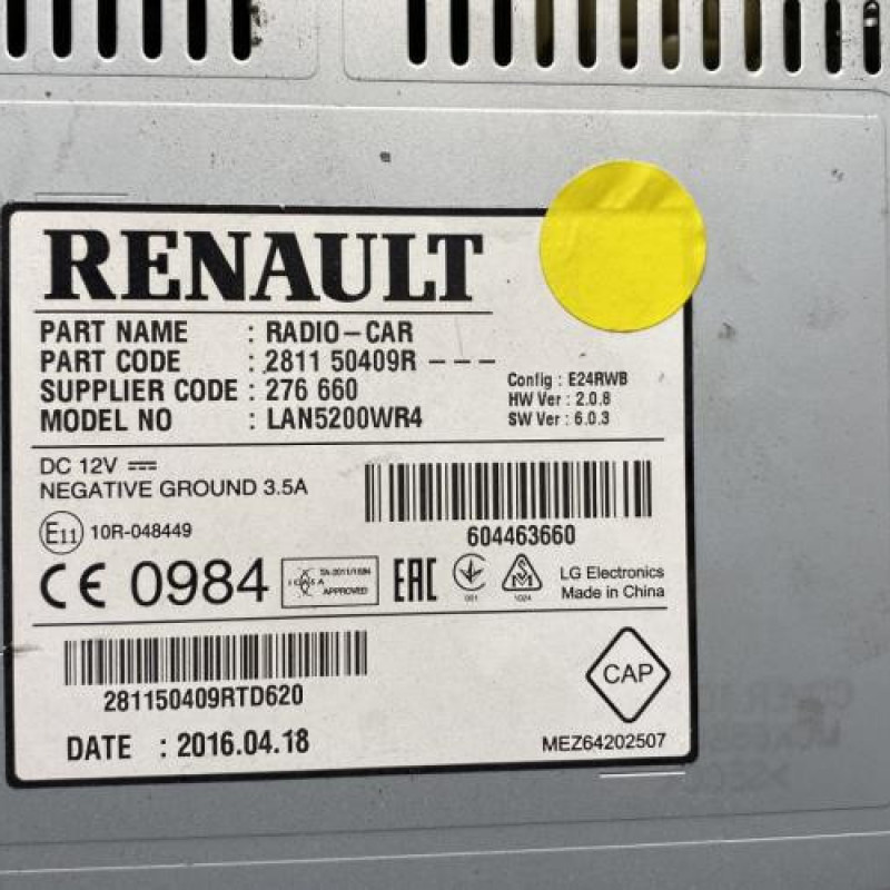 Autoradio d'origine RENAULT TRAFIC 3 Photo n°5