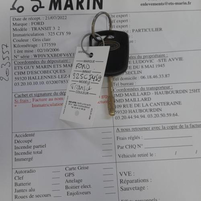 Retroviseur droit FORD TRANSIT 3 Photo n°6