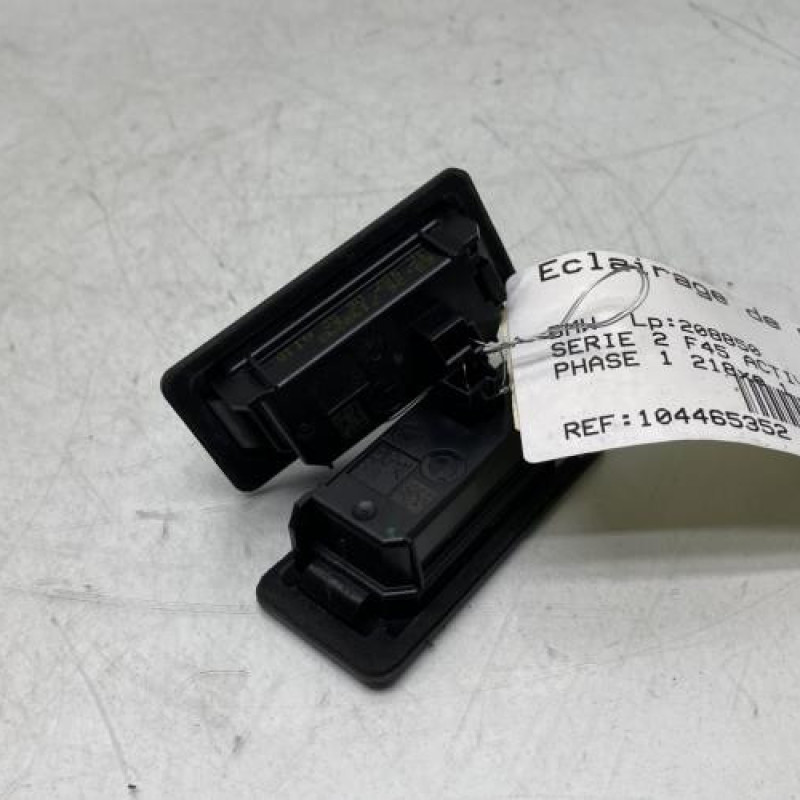 Eclairage de plaque BMW SERIE 2 F45 ACTIVE Photo n°3