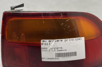 Feu arriere principal droit (feux) HONDA CIVIC 5 Photo n°1