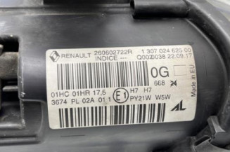 Optique avant principal gauche (feux)(phare) RENAULT MEGANE 3