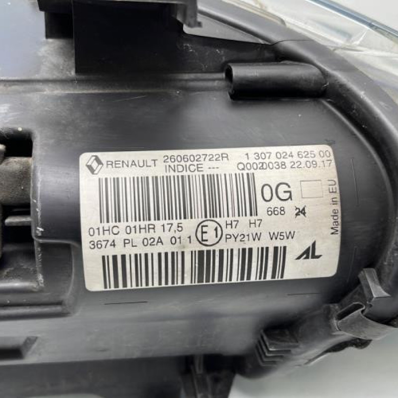 Optique avant principal gauche (feux)(phare) RENAULT MEGANE 3 Photo n°9