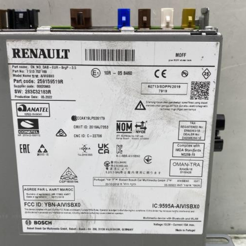 Autoradio d'origine RENAULT CLIO 5 Photo n°5