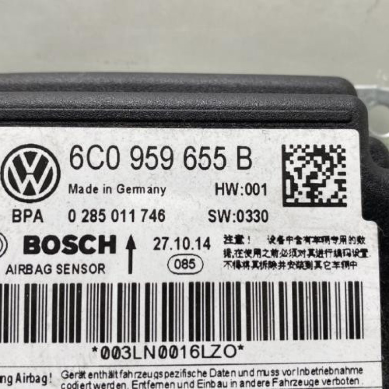 Boitier air bag VOLKSWAGEN POLO 5 Photo n°3