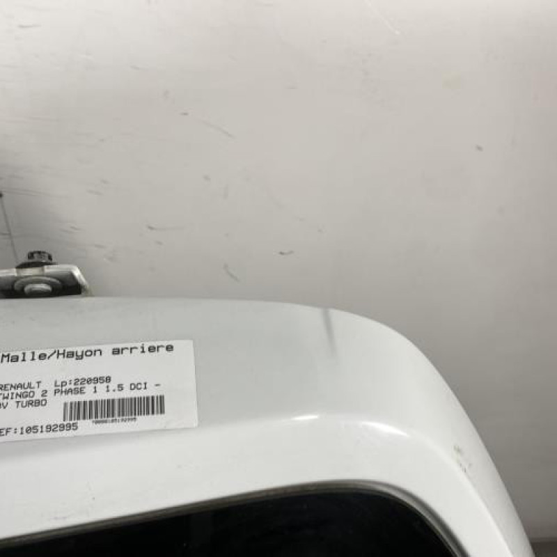 Malle/Hayon arriere RENAULT TWINGO 2 Photo n°3