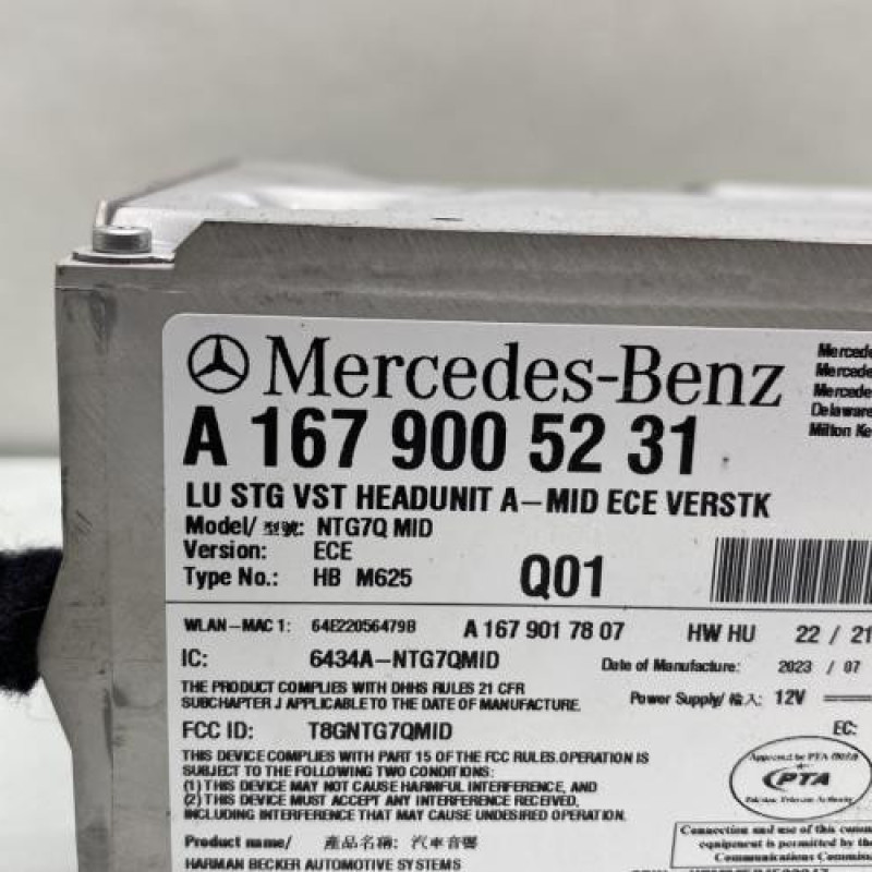 Autoradio d'origine MERCEDES CLASSE B 247 Photo n°3