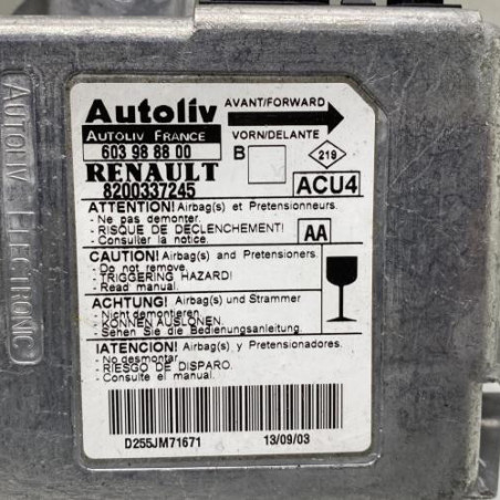 Boitier air bag RENAULT MEGANE 2