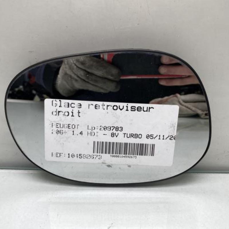 Glace retroviseur droit PEUGEOT 206+ Photo n°4