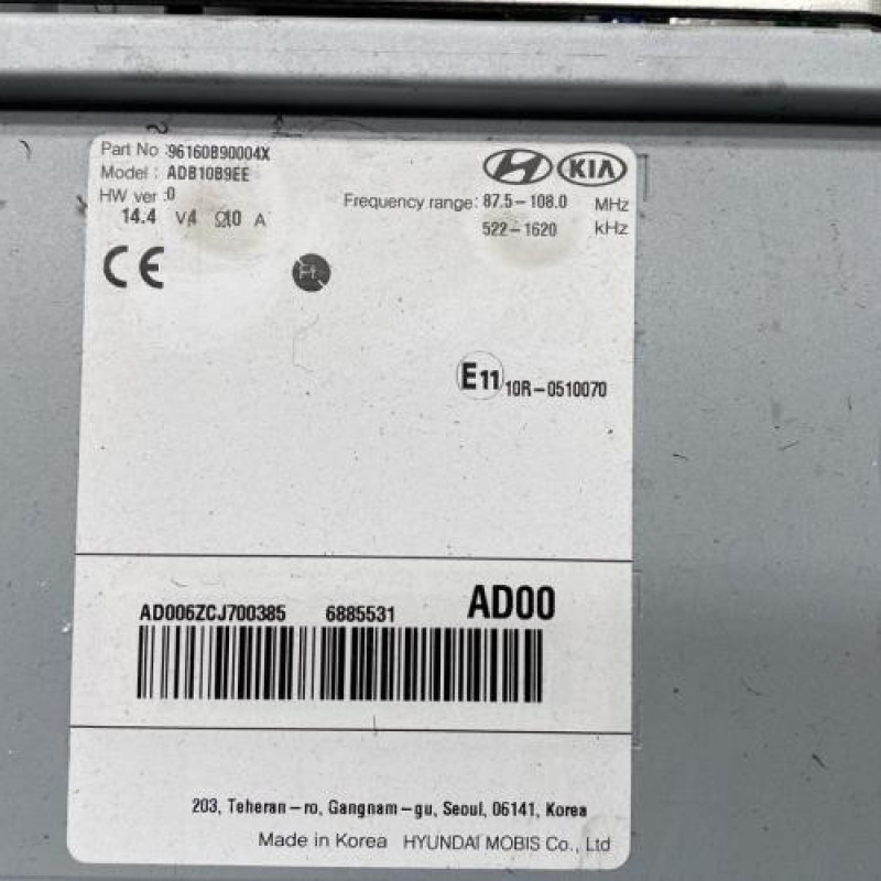 Autoradio d'origine HYUNDAI I 10 2 Photo n°4