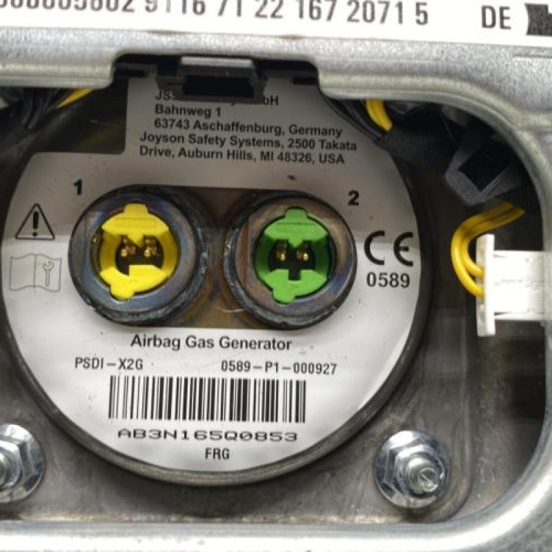 Air bag conducteur MERCEDES CLASSE C 204 Photo n°3