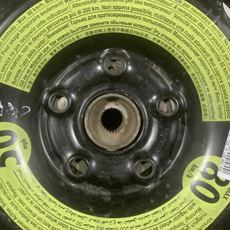 Roue de secours VOLKSWAGEN GOLF PLUS Photo n°2