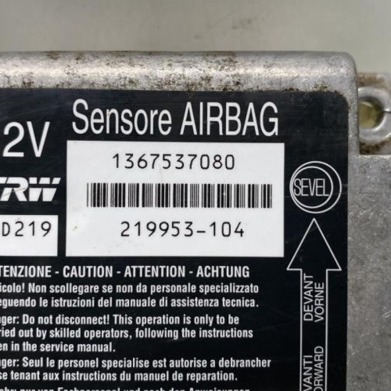 Boitier air bag CITROEN JUMPER 3 Photo n°2