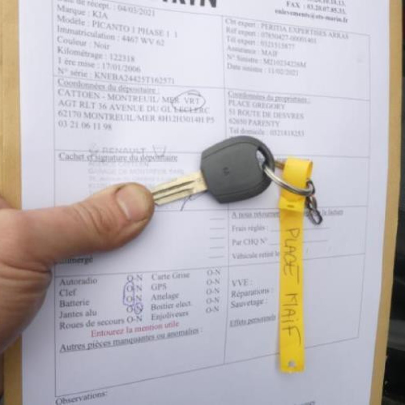 Air bag conducteur KIA PICANTO 1 Photo n°9