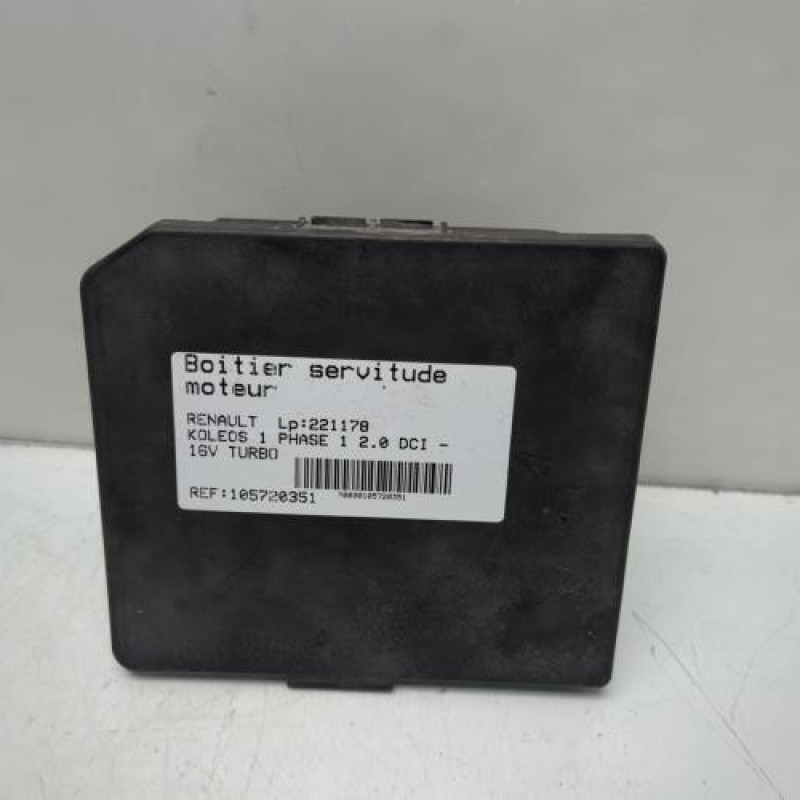 Boitier servitude moteur (BSM) RENAULT KOLEOS 1 Photo n°3