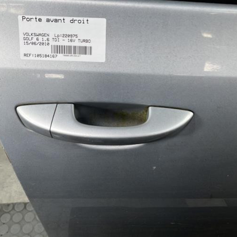 Porte avant droit VOLKSWAGEN GOLF 6 Photo n°2