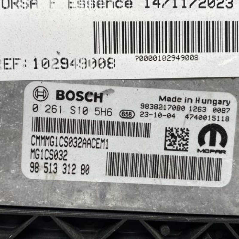 Calculateur moteur OPEL CORSA F Photo n°2
