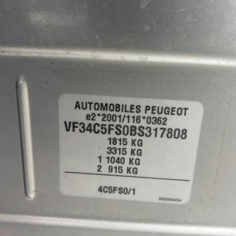 Porte avant gauche PEUGEOT 308 1 Photo n°16