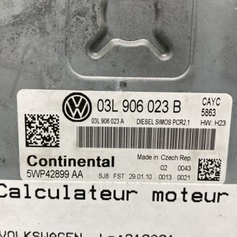 Calculateur moteur VOLKSWAGEN GOLF 6 Photo n°4