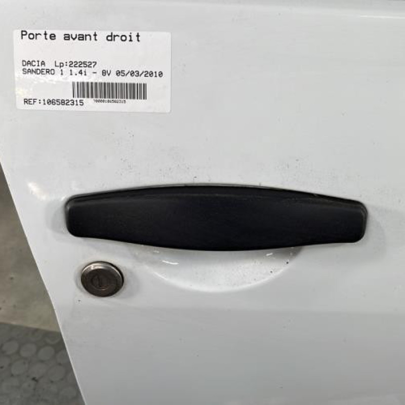 Porte avant droit DACIA SANDERO 1 Photo n°3