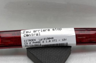 Feu arriere stop central CITROEN C3 2 Photo n°1
