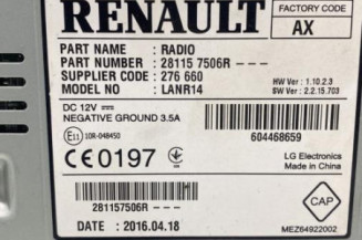 Autoradio d'origine RENAULT TALISMAN