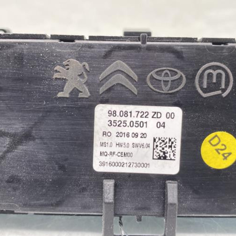 Commande chauffage PEUGEOT EXPERT 4 Photo n°3