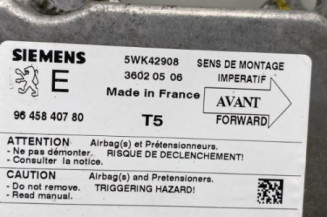 Boitier air bag PEUGEOT 307