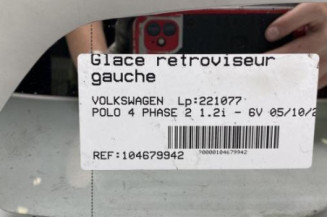 Glace retroviseur gauche VOLKSWAGEN POLO 4 Photo n°1