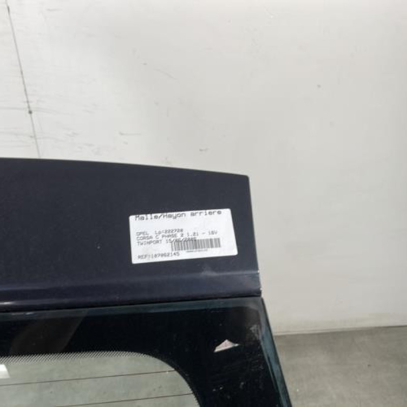 Malle/Hayon arriere OPEL CORSA C Photo n°3
