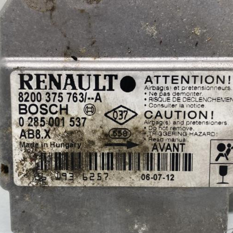 Boitier air bag RENAULT CLIO 2 CAMPUS Photo n°2