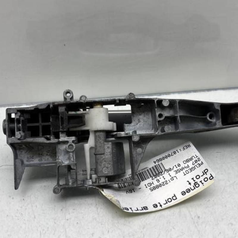Poignee porte arriere droit PEUGEOT 207 Photo n°4