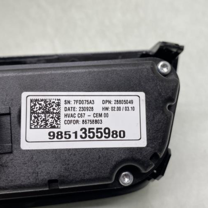 Commande chauffage OPEL CORSA F Photo n°4