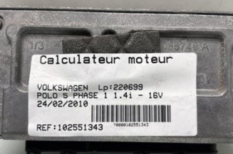 Calculateur moteur VOLKSWAGEN POLO 5