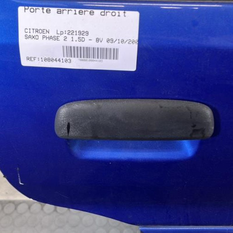 Porte arriere droit CITROEN SAXO Photo n°2