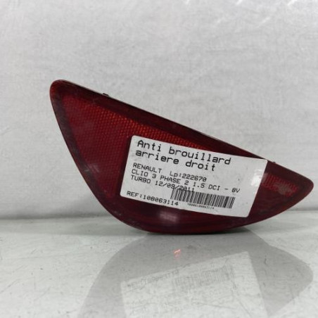 Feu factice arriere droit RENAULT CLIO 3 Photo n°1