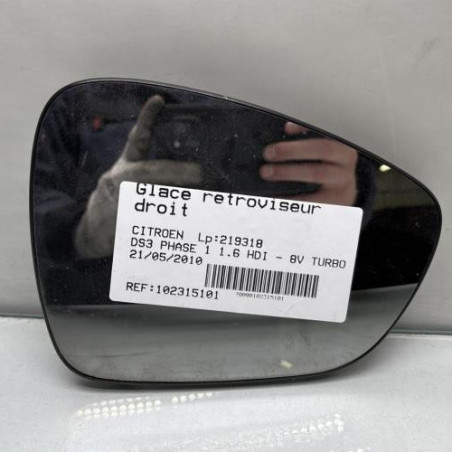 Glace retroviseur droit CITROEN DS3 Photo n°1