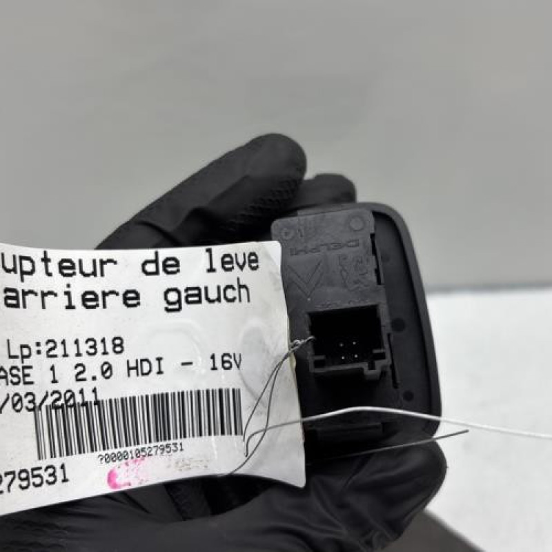 Interrupteur de leve vitre arriere gauche PEUGEOT 508 1 Photo n°2