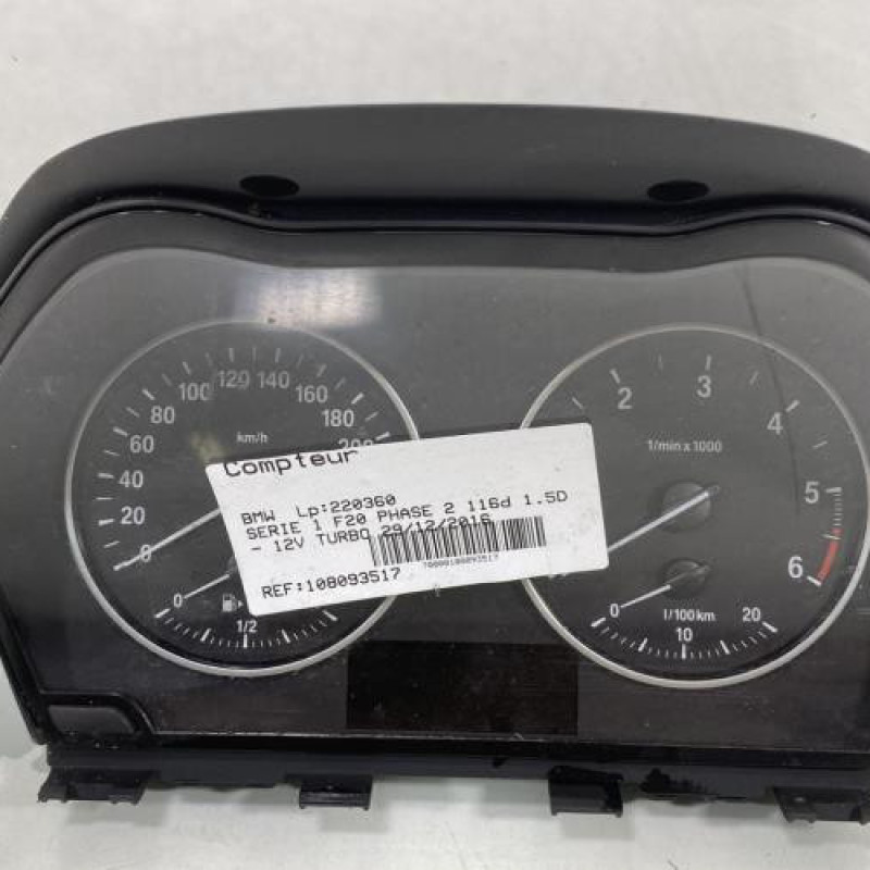 Compteur BMW SERIE 1 F20 Photo n°1