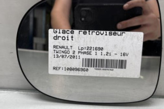 Glace retroviseur droit RENAULT TWINGO 2 Photo n°1