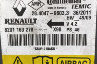 Boitier air bag DACIA SANDERO 1