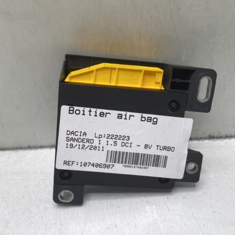 Boitier air bag DACIA SANDERO 1 Photo n°3