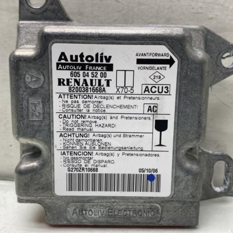 Boitier air bag RENAULT MASTER 2 Photo n°2