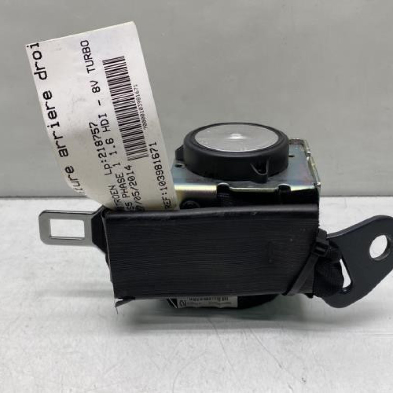 Ceinture arriere droit CITROEN DS5 Photo n°3